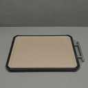 LOZOVIN 16"*11" Double Sided Stainless Steel/ Wheat Straw Cutting Board, Separate Surfaces for Meat & Veggies, Non Toxic Chopping Board for Kitchen, Dishwasher Safe, Scratch Resistant Mesh Design