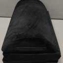 Foot Rest for Under Desk at Work, Foot Stool with Washable Cover, Comfortable Office Desk Accessories, Comfortable Footrest with 3 Adjustable Heights, for Offices Gaming Chair, for Leg Support (Without Feet Warm Pocket, Black)