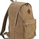 Canvas Laptop Backpack, Durable Rucksack, Travel Bag Fits 15.6 Inch Notebook for Men Women Factory Directly(Coffee)