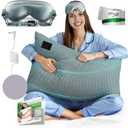 Grounding Pillowcase Queen Size with 12% Silver Fiber, 4% Silk, 84% Cotton - SGS Certified Earth Grounded Pillow Case - Conductive Pillowcase for Better Sleep - 20 x 30 Inch, Gray