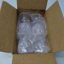 US Acrylic Stackable 8 ounce Plastic Wine Stems in Clear | Set of 8 Reusable, BPA-free, Made in the USA, Top-rack Dishwasher Safe