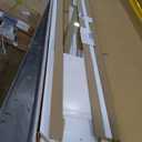 Ideal Pet Products Aluminum Pet Patio Door, Adjustable Height 77-5/8" to 80-3/8", 10-1/2" x 15" Flap Size, White