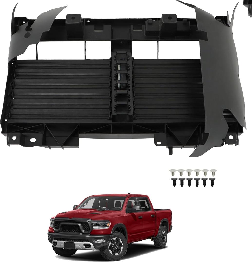 Munirater Active Grille Shutter with Actuator Motor Replacement for 2019-2023 Ram 1500 68405073AD