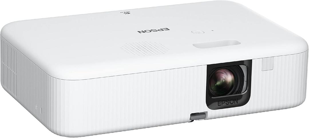 Epson EpiqVision Flex CO-FH02 Full HD 1080p Smart Streaming Portable Projector, 3-Chip 3LCD, 3,000 Lumen Color/White Brightness, Android TV, Bluetooth, 5W Speaker, Home Entertainment 