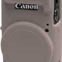 Easy Hood Case for Canon PowerShot IXY 650/ELPH 360 Camera, Soft Silicone Camera Cover with Removable Lens Cap, Slim Fit Anti-Scratch Carrying Protective Case Camera Body Skin Sleeve (Tiffany Pink)