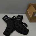 ZELUS Weighted Vest, 6lb/8lb/12lb/16lb/20lb/25lb/30lb Weight Vest with Reflective Stripe for Workout, Strength Training, Running, Fitness, Muscle Building, Weight Loss, Weightlifting (Black)