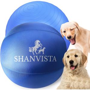 Herding Ball for Dogs 18" - Heavy Duty Herding Ball for Australian Shepherds & Border Collies - Durable Training Toy for Small/Medium Breeds - Outdoor & Backyard Play (Blue)