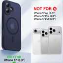 Faiono Magnetic for iPhone 17 Case [Full Camera Protection][Military-Grade Protection][Compatible with MagSafe] Shockproof Protective Slim Phone Case for iPhone 17, Titanium Blue