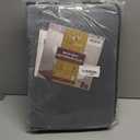 Clara Clark 2 Piece Bathroom Rug Set - Memory Foam, Bath Mat Set, Plush, Cozy, Ultra Soft, Non Slip, Machine Washable, Quick Dry - 24 x 17+ 32 x 20 - Dark Grey