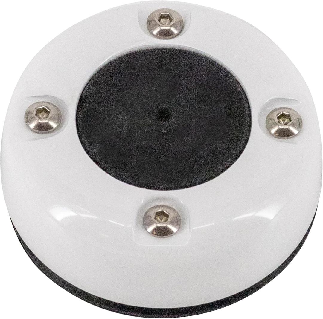 SEAVIEW | Round Cable Gland | Stainless Steel | Marine Grade Waterproof Cable Seal (Large - 27.5mm/1.08", White Powder Coated Stainless Steel)