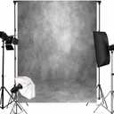 8x10ft Light Grey Backdrop Abstract Photography Backdrop for Professional Studio Backgrounds Gray Photo Backdrop Prop Portrait Photo Backdrops for Photoshoot Backdrop Curtains Rod Pocket on Top
