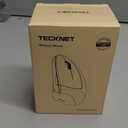 TECKNET Ergonomic Mouse, Wireless Rechargeable Vertical Mouse for Carpal Tunnel Right Hand, 4800 DPI 5 Adjustable Levels 2.4GHz with USB-A Receiver, Silent Click, for Laptop, PC, Desktop (Not USB-C)