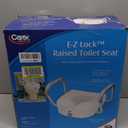 Carex E-Z Lock Raised Toilet Seat With Handles, 5" Toilet Seat Riser with Arms, Handicap Raised Toilet Seat For Seniors and Elevated Toilet Seat (1 Count (Pack of 1))
