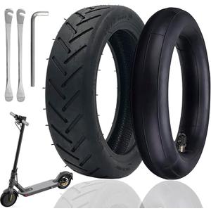 8.5'' Tire&Tube, 8 1/22 Electric Scooter Tire Replacement Wheels for Gotrax Gxl V2/Xiaomi M365,8.5x2 Spare Wheel Tires for Front Rear Replacement Tires Durable Butyl Rubber Tiresinner+outer