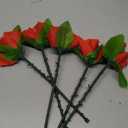 WSNMING 5 Pcs Folding Appearing Rose Flower Magic Tricks Toys Accessories Props for Stage Bar Party Home Shows Street