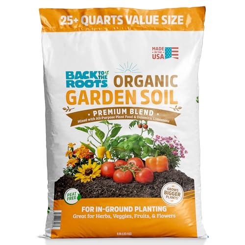 Back to The Roots 25.7qt (1 Cubic ft) Organic Premium Blend Garden Soil