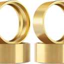 110g/pc Brass 1.9 Beadlock Wheels Internal Ring Clamp Ring Fit 1.9" Wheel Rim RC Wheel Counterweight for 1/10 TRX4 TRX6 Axial SCX10 Capra Redcat GEN7 GEN8 VS4-10 RC Crawler (4Pcs Brass)