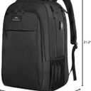 MATEIN Extra Large Travel Backpack, TSA Friendly 18.4 Inch Laptop Backpack, Anti Theft Flight Approved Business Work College Computer Backpack Big Bag for Women Men, Black