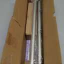 Silver Decorative Crystal Curtain Rods:36-88 Inch Heavy Duty Adjustable Window Curtains Rods for Bedroom Living Room,Nickel Modern Girly Acrylic Drapery Rods Set with Sheer Bling Foil Finials