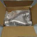 Y Pipe 2 Inch ID Single to 2 Inch ID Dual Exhaust Adapter Connector, T409 Stainless Steel, Overall Length: Approx. 10", Universal