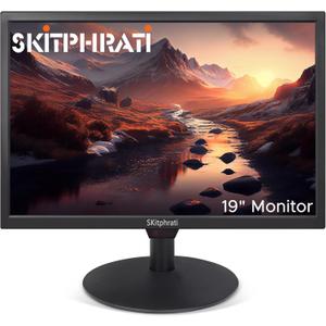 19 Inch HD (1440 x 900) PC Monitor, Computer Monitor with HDMI VGA AV BNC USB Ports, 60Hz, 5Ms, VESA, Build-in Speakers, LED Display for Laptops and Desktops Office Home
