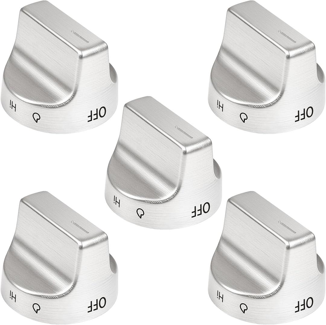 W11239985 W10850015 for Whirlpool Stove Knob, Control Knob Fits Whirlpool Gas Stove Knob Part Pd00061875 4845290 Ap6333411,Compatible with Number Wfg550S0Hz0,Wfg550S0Lv1 Wfg525S0Hv1, 5 Pack