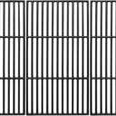 Uniflasy Cast Iron Cooking Grate for Char-Griller 1624 Smokin' Champ Charcoal Grill Horizontal Smoker Grates Replacement Parts for Chargriller Set of 3