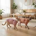 DENTRUN Hairless Cats Shirt Breathable Cat Daily Wear Clothes Stripe Vest Adorable Pajamas Jumpsuit Soft & Skin-Friendly, XL