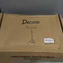 Projector Stand Tripod Adjustable, Laptop Height from 23.5 to 46.5 inches with Gooseneck Phone Holder, Floor for Office, Home, Stage, Studio, DJ Racks Holder Mount, 23.5inch-46.5inch (Black)