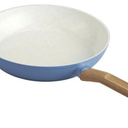 GoodCook Healthy Ceramic Titanium-Infused 10” Fry Pan, Light Blue