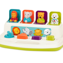 Battat – Cause – and – Effect Toy – Developmental Toy with Buttons & Colors – Color Sorting Animal Toys – for Kids, Toddlers, Babies – 18+ Months – Pop – Up Pals