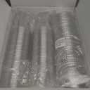 100 Pack - 16 oz Clear Plastic Cups with Lids, Sturdy & Food Safe Iced Coffee Cups with lids, Disposable Plastic Smoothie Cups for Cold Drinks, Sip Lids