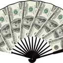 Hand Fan, Fans for Line Dancing, Decorative Folding Fans, Money Stacks/Money Fan, for EDM Music Festival Club Event Party Dance Concert Wedding Saloon Cosplay