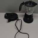 Cuban Coffee Maker, 6 or 3cup Electric Espresso Coffee Maker, Portable Cafeteras Electricas Modernas, Electric Moka Pot with Detachable Base & Overheat Protection, Coffee Gift for Home Travel (Black)