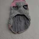 AOFITEE Dog Coat, Warm Dog Winter Coat, Reflective Turtleneck Large Dogs Jacket with Harness Built in, Turtleneck Pet Winter Jacket, Waterproof Pet Snow Jackets Fleece Vest, Pink XL (X-Large, Pink)