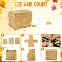 Gerrii 4 Pcs 22 x 18 x 16 in Fall Decorative Hay Straw Bales for Halloween