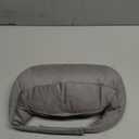 Car Neck Pillows Both Side Pu Leather 2pieces Pack Headrest Fit for Most Cars Filled Fiber Universal Car Pillow (Grey)