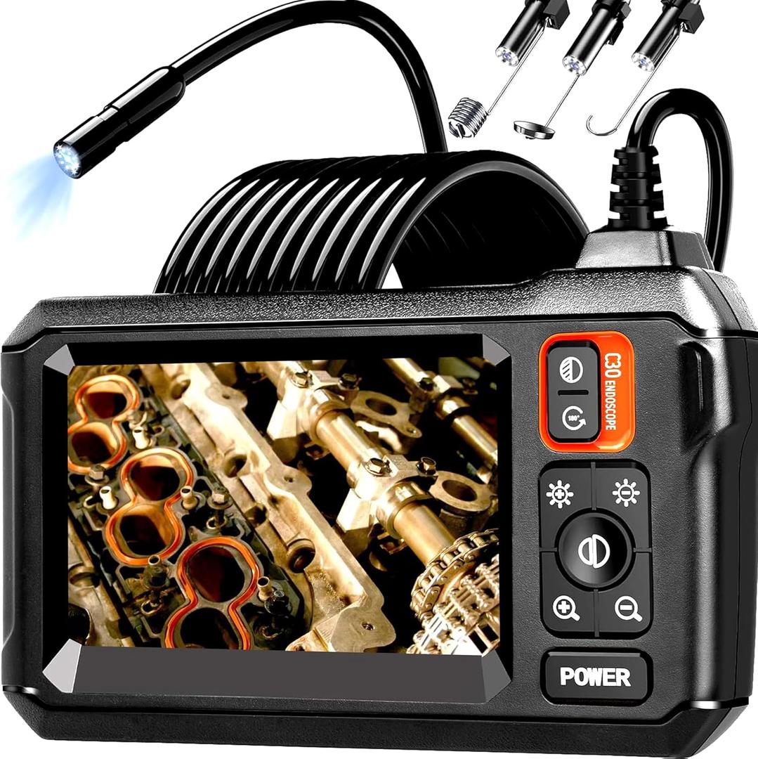 Daxiongmao Endoscope Camera with Light, 1080P HD Borescope, IP67 Waterproof Snake Camera  Ideal for Inspecting Walls, Vents, Automotive Engines, Pipes  A Great Gift Tool for Men (16.5ft)