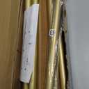 Extra Long Curtain Rods for Windows 240 Inches, Adjustable Gold Curtain Rod for Outdoor 1 Inch Heavy Duty Modern Window Rods with Aluminum End Caps for Farmhouse Kitchen Bedroom Living Room