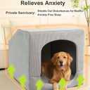 Hovicaed Indoor Dog House for Extra Large Medium Small Sized Dogs - Dog Tent with Washable Removable Cover, Pet Orthopedic Dog Cave Bed Egg-Crate Foam Cushion, Inside Dog House Large Space(XXL)