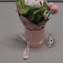 Crochet Medium Rose Flower Bouquet: Handmade Knitted Bouquet for Mother's Day Birthday Home Decor Girlfriend Wedding Grandma Bday Gift (Pink)