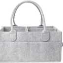 Mr. Pen- Baby Diaper Caddy Organizer, Gray, Medium, Nursery Storage Bin and Car Organizer for Diapers and Baby Wipes (1 Pack, Regular)