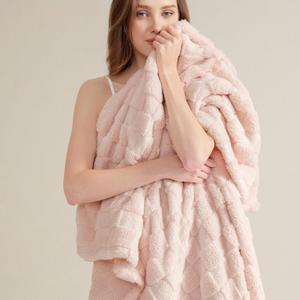 Bedsure Pink Throw Blanket for Couch - Super Soft Cozy Blankets for Bed, Cute Small Fleece Throws for Girls and Women, Pink Christmas Decor50x60 Inches