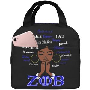 Women's Lunch Bag Sorority Paraphernalia Gifts for Women Reusable Lunch Tote for Office Work Picnic Hiking