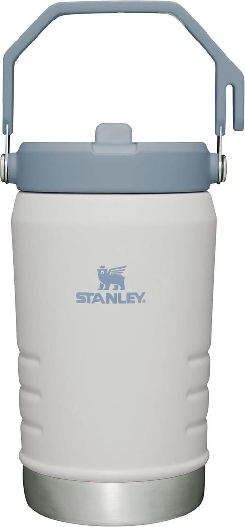 Stanley IceFlow Flip Straw Jug with Handle 64 oz| Twist On Lid and Flip Up Straw | Leak Resistant for Travel and Sports | Insulated Stainless Steel | BPA-Free | Fog