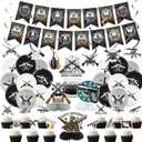 Birthday Party Decorations - Party Supplies including Happy Birthday Banner, Spirals, Cake Toppers, Table Centerpieces, Balloons (LQ)