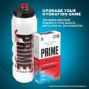 PRIME 32 oz Red & Black Graphic Squeeze Sports Water Bottle, BPA Free, Dishwasher Safe, Easy-Grip Ergonomic Leakproof Design, Fast Hydration for Gym, Cycling, Running