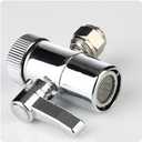 Malida diverter valve for counter top Water Filters Faucet Adapter, 1/2 inch female thread with push on 1/4 inch tubing.