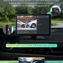 [2025 Upgrade] Apple Carplay Screen for Car&Android Auto Screen with 4K Dash Cam,Backup Camera,Portable 9" HD IPS Screen for Car,GPS Navigation,Bluetooth,AirPlay,AUX/FM for All Vehicles