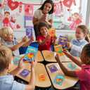 Valentines Day Cards for Kids School, Dinosaur Designs of Valentine Cards with 24 Crads & 24 Dinosaur Figure Toys for Valentine's Day Kids Classroom Gifts Exchange Party Favors for Boys Girls